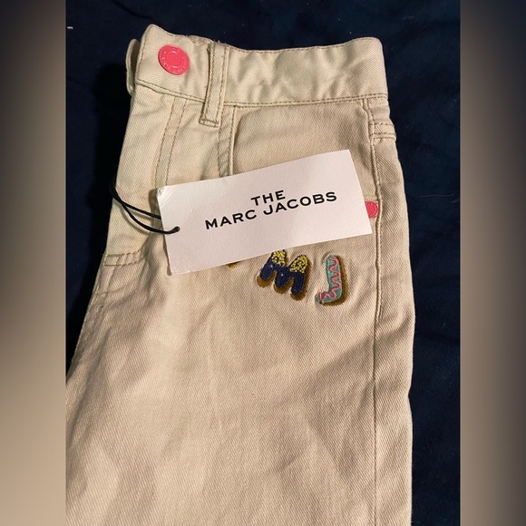 Marc Jacobs Other - The Marc Jacobs Kids White Jeans with Donut Patch Luxury Designer Denim